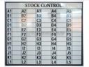 Magnetic Whiteboard Stock Control Board