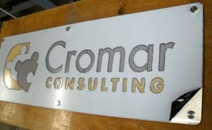 Laser Cut Custom Sign Cromar Consulting