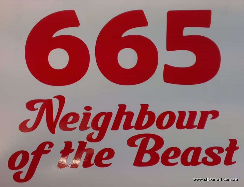 Neighbour-of-the-beast-design-vinyl-cut-sticker-decal