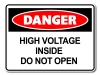 Danger High Voltage Inside Do Not Open [ID:1906-10455]