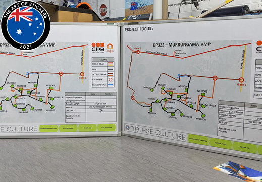 Custom Printed Dry Erase Laminated Cpb Contractors Project Map Whiteboards